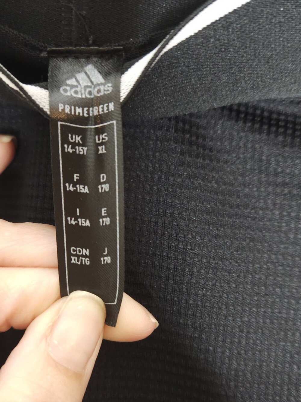 adidas Black Skater Tennis Skirt with White Trim - Picture 3 of 5